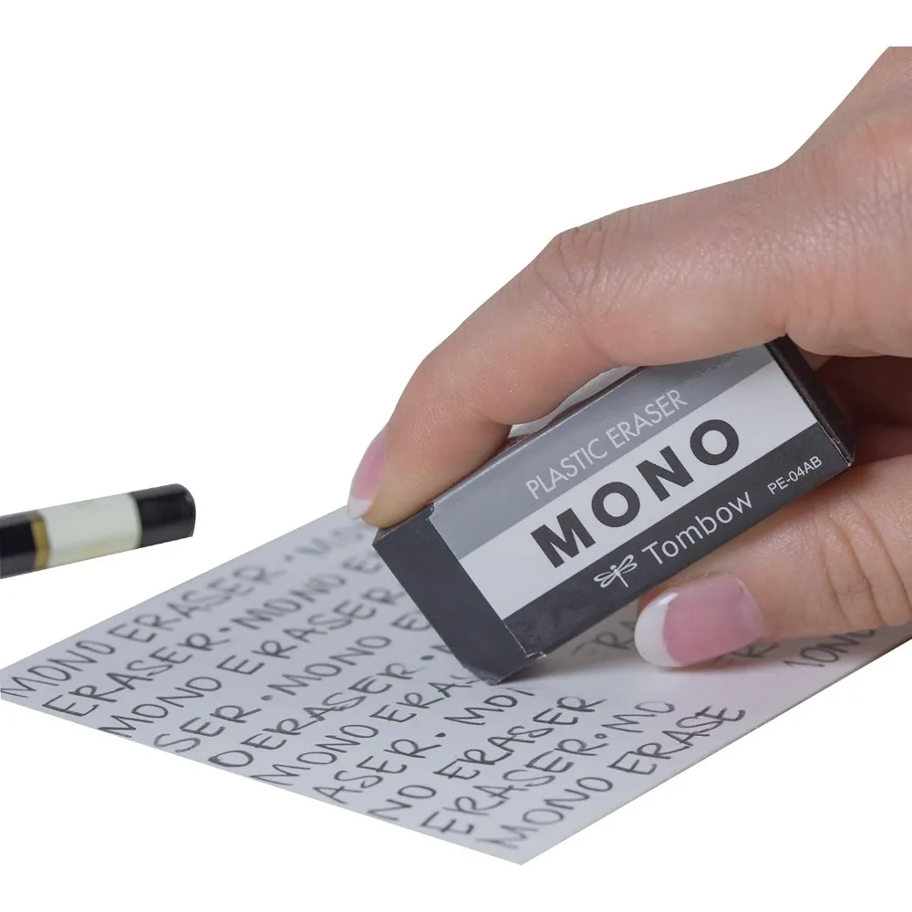 Фото Ластик Tombow 57329 MONO Black, средний, 43x17x10 мм, чисто удаляет следы, не повреждая бумагу PE-01AB №2