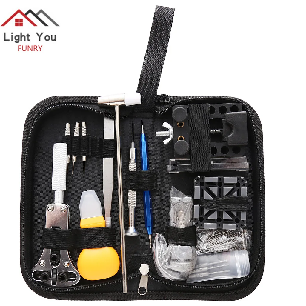 

Watch repair kit 144 sets of watches remove the back cover tool daily tool set remove the strap opener