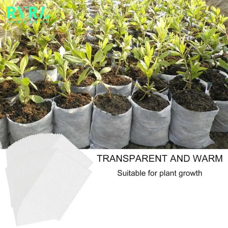 

100Pcs Biodegradable Non-woven Seedling Pots Eco-Friendly Planting Bags Nursery Bag Plant Grow Bags Garden Accessories New