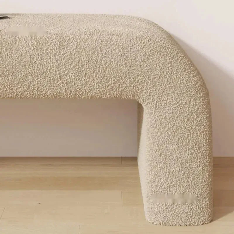 Пушистый табурет для макияжа пуфики спальни дизайн Ins скамейка комод диван