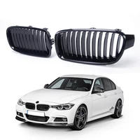 1 Pair Gloss Black/M Style Car Front Kidney Grille Grill Racing Grilles For BMW 3 Series F30 F31 F35 2012-2018 Car Accessories