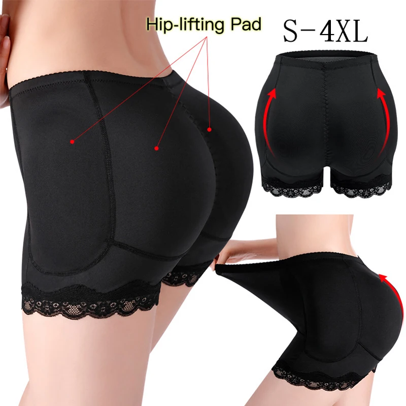 

Women Hip Pads Fake Ass Butt Lifter Booties Enhancer Booty Buttocks Control Lace Panties Waist Trainer Shapewear Body Shapers