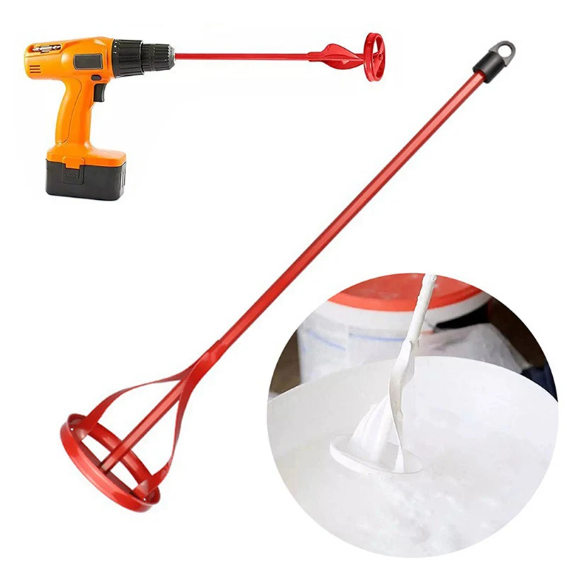 Hexagon Shaft Plaster Paint Mixer Mixing Paddle Rod For Electric Drill Construction Grouting Mortar Tool Accessorie