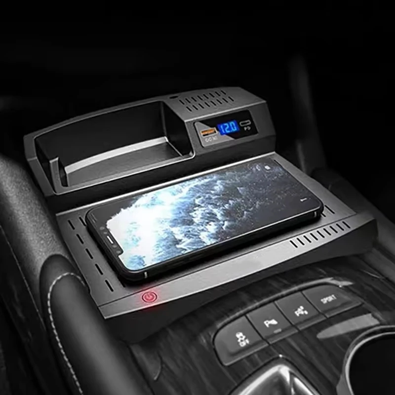 Автомобильное беспроводное зарядное устройство для телефона Chevrolet Malibu 2016-2023