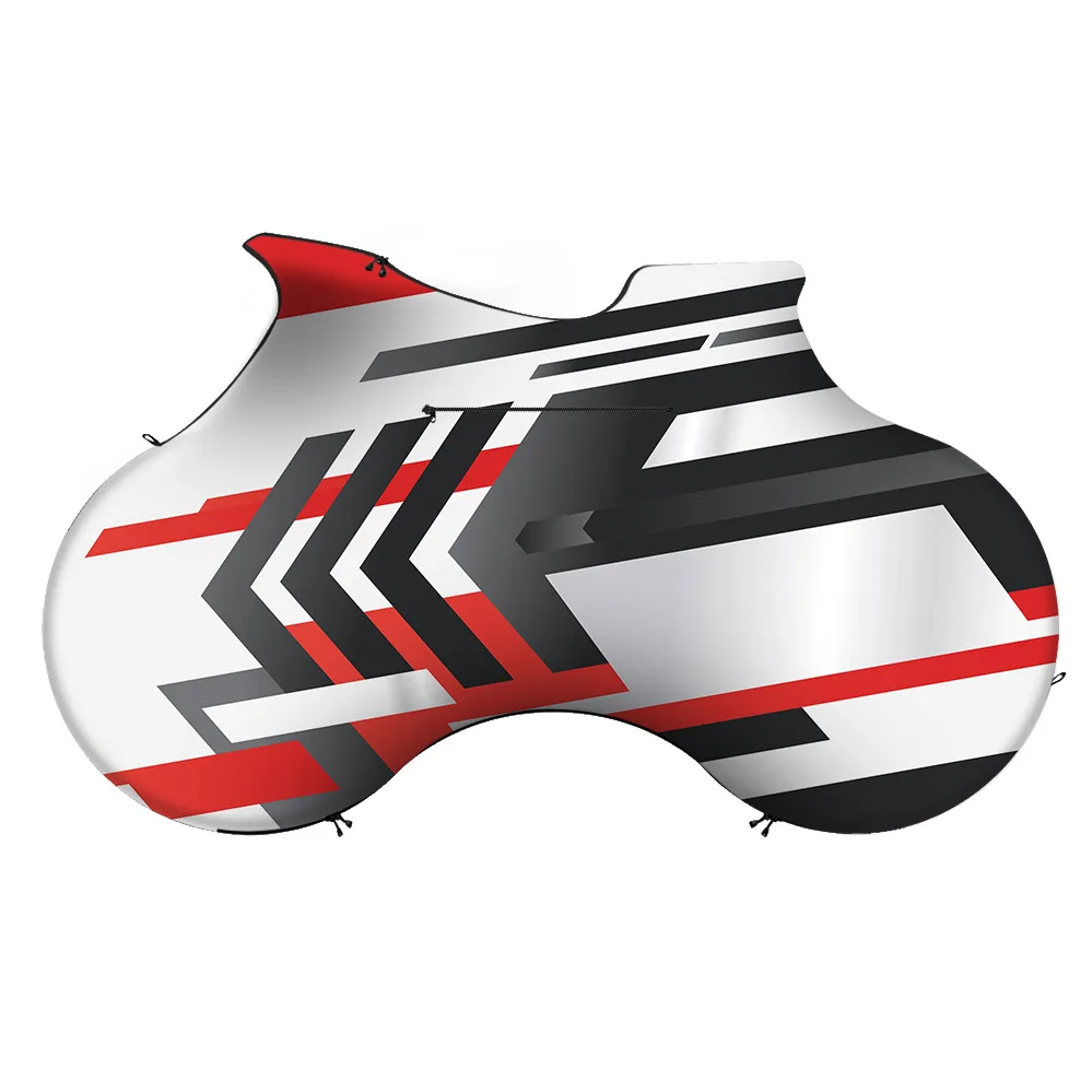 Пылезащитный чехол для горного велосипеда эластичный с геометрическим рисунком