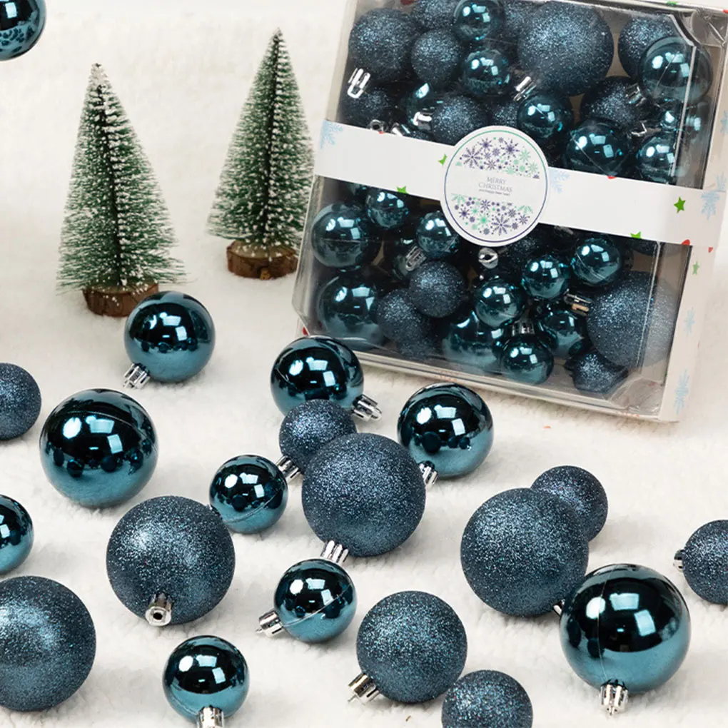 44 шт. 3/4/5 см рождественские шары украшения подвесные елочные подвески для