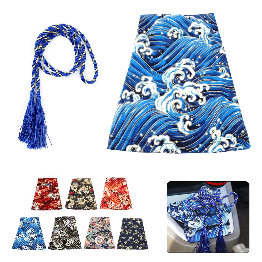 Универсальные автомобильные аксессуары узор стиль холст катана рычаг