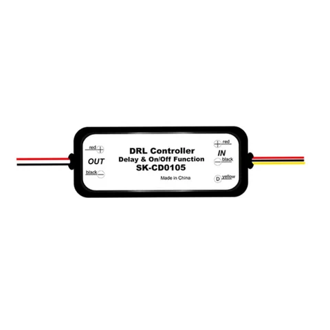 Контроллер DRL для автомобиля, лампа для дневных ходовых огней, с реле, с регулировкой яркости, 12-18 в