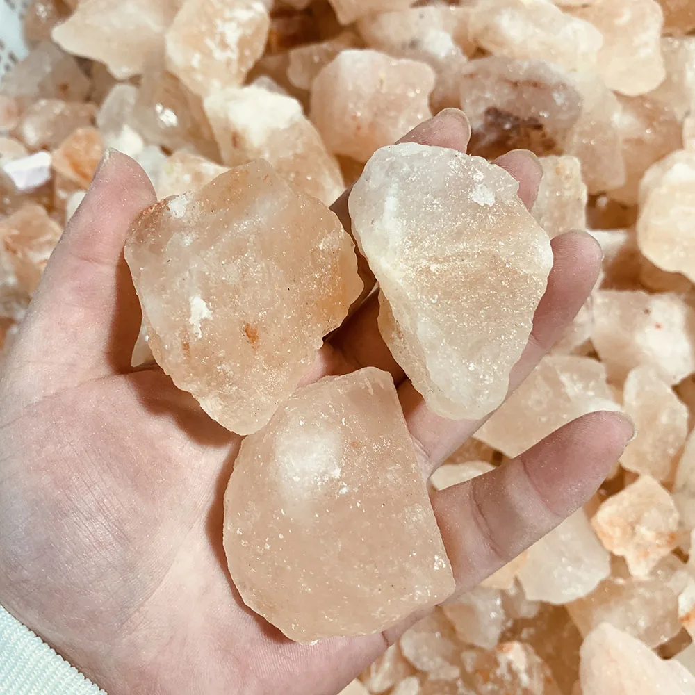 

Wholesale Himalayan Rock Salt Bulk Stones Aromatherapy Healing Rough Crystal Chunk Mineral Specimen For Home Decoration