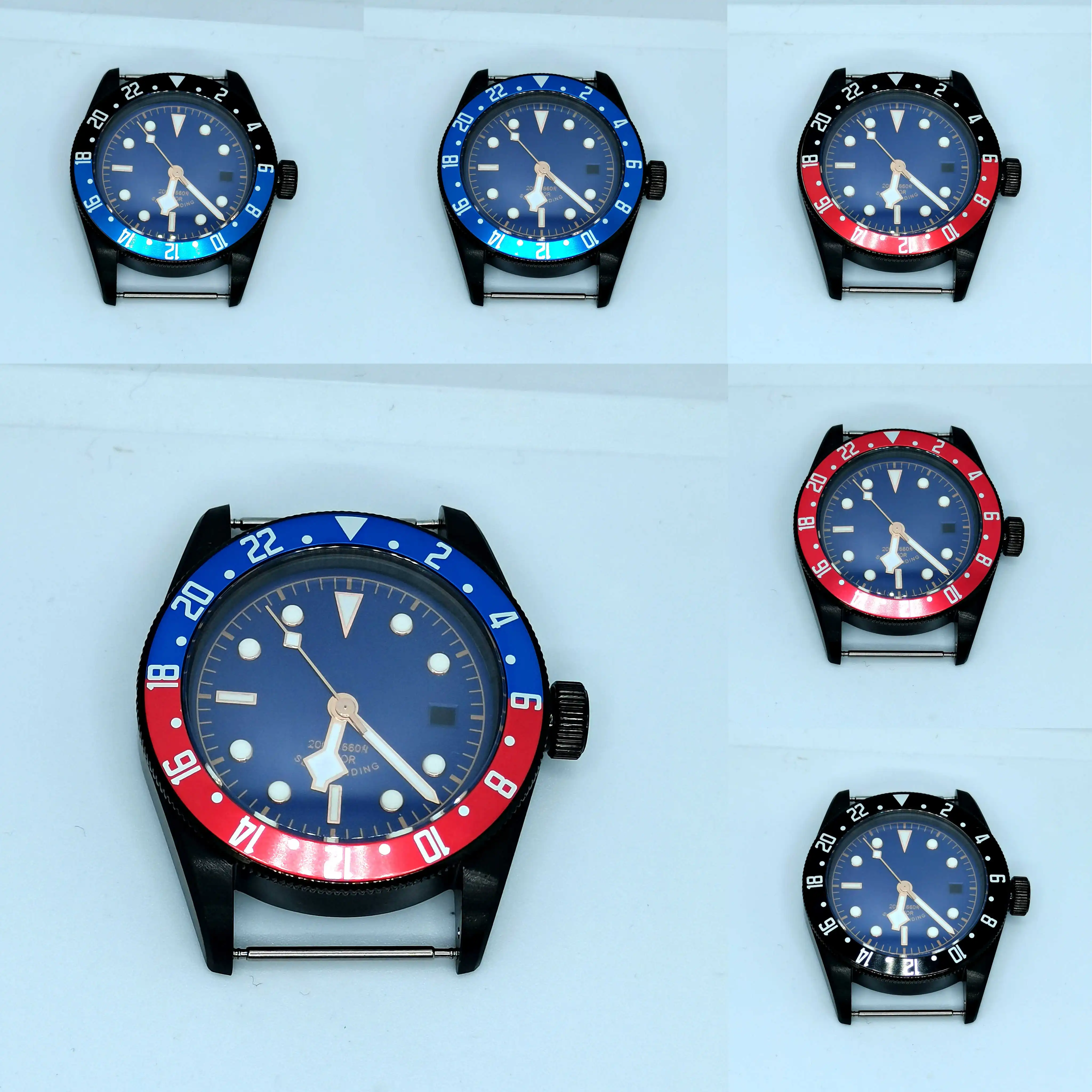 

41MM 316 Stainless Steel Sapphire Glass Case Add Dial Hands Fit ETA2836 ST1612 Miyota 8215 8200 NH35 Automatic Movement