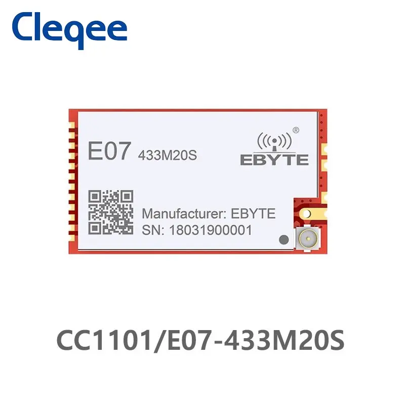 E07-433M20S CC1101 433MHz 100mW rf Модуль 20dBm Дальняя дистанция SMD PA Трансивер 433 МГц IPEX Передатчик и Приемник.