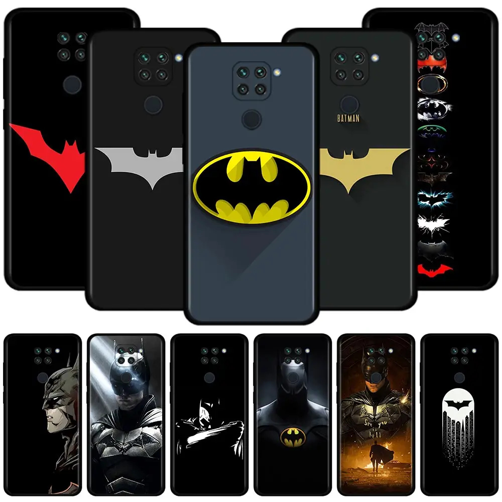 

Detective Black Hero Batman Logo Shell For Xiaomi Redmi Note 11 11T 11S 9 8 10 Pro 7 9T 8T 9S 10Lite Case for REDMI 9 8 9C 9A 7A