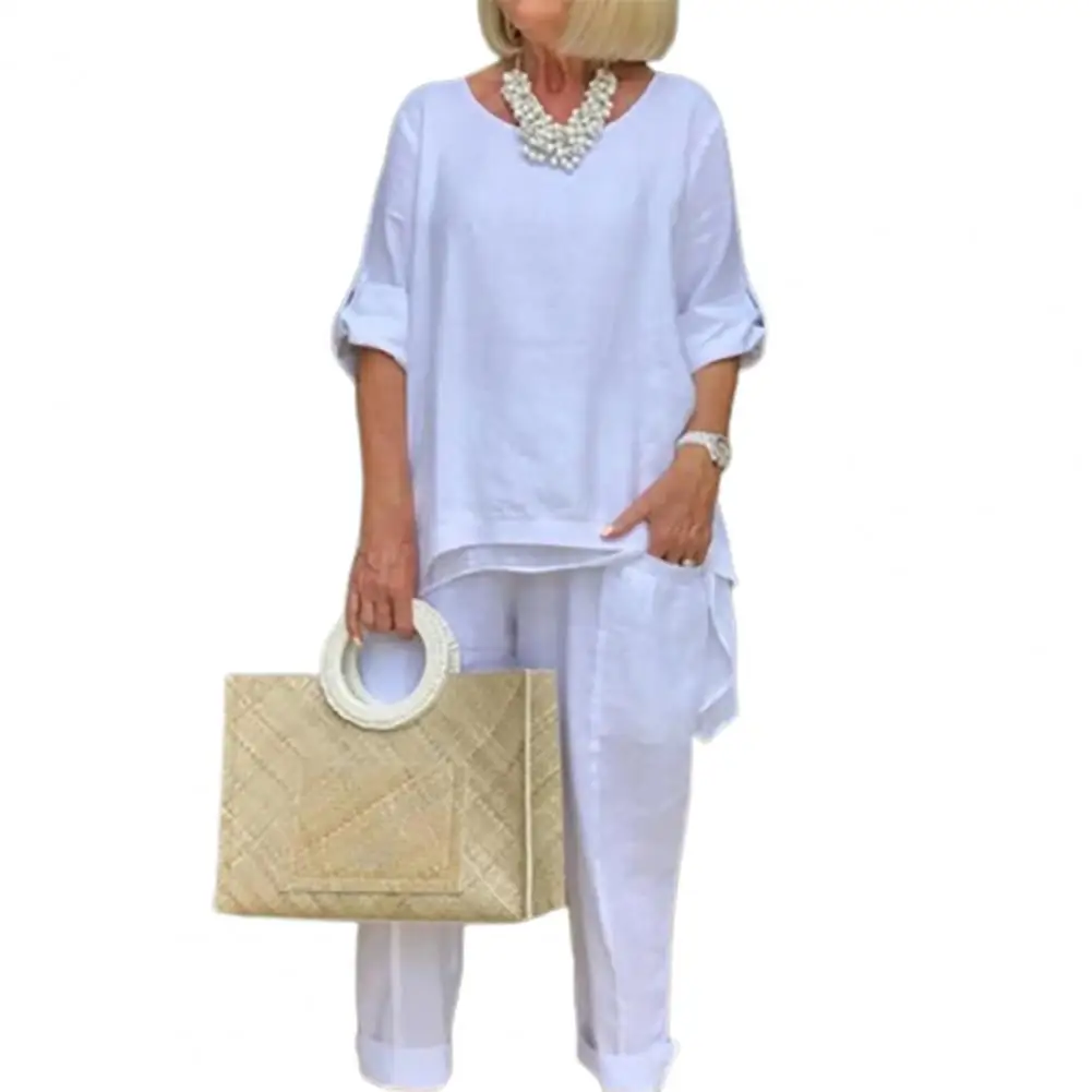 

Летние женские длинные брюки свободного кроя