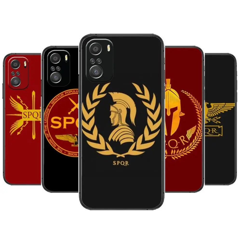

SPQR Roman Imperial legion Phone Case For xiaomi mi 11 Lite pro Ultra 10s 9 8 MIX 4 FOLD 10T 5g Black Cover Silicone Back Prett