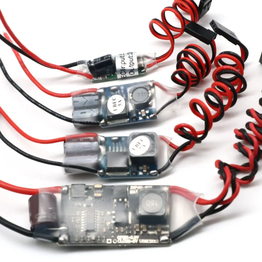 

RC Drone UBEC 5V 3A 5A /7A /15A ZMR BEC Full Shielding Antijamming Switching Regulator for FPV Receiver Power Supply External
