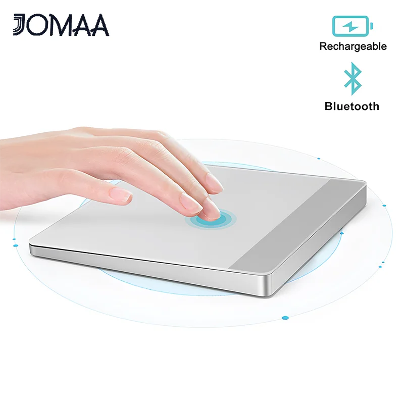JOMAA Bluetooth Touchpad Trackpad Rechargeable Wireless Touchpad for Laptop iPad IOS Windows Ergonomic Trackpad Mouse