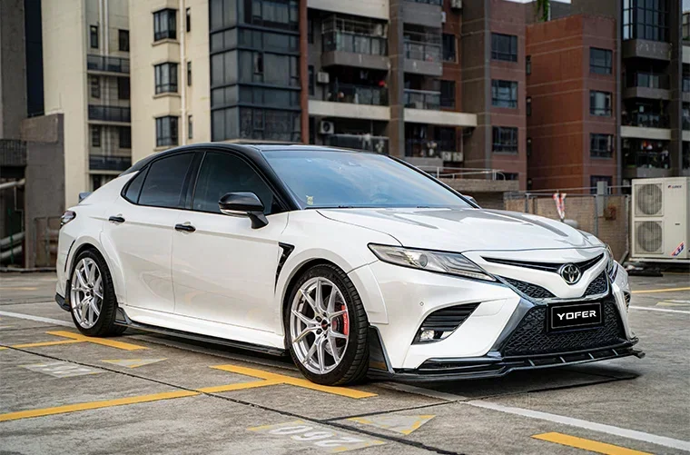 Для Toyota Camry 2018 2019 2020 2022 2023 ABS черный передний бампер задний диффузор боковая юбка
