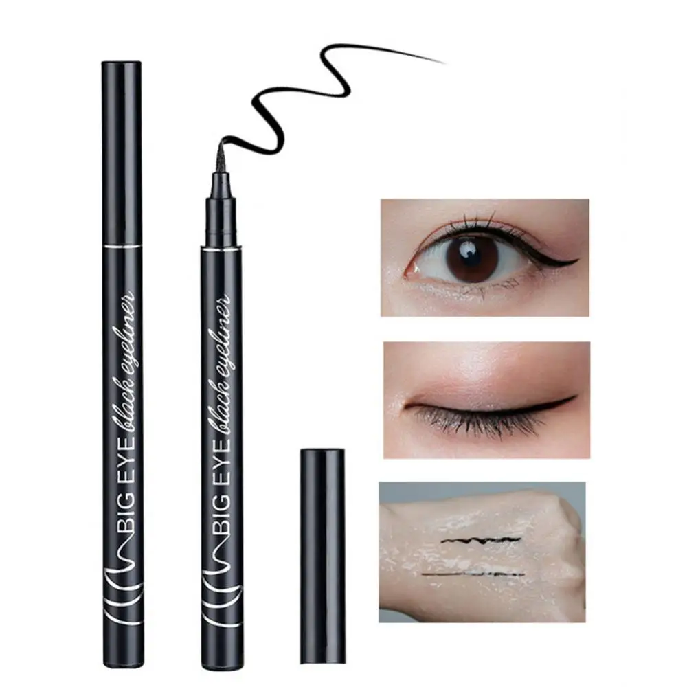 

1pc Black Liquid Eyeliner Lasting Waterproof Sweatproof Quick Dry Eye Liner Pencil Makeup Lady Beauty Comestics Tool Maquillaje