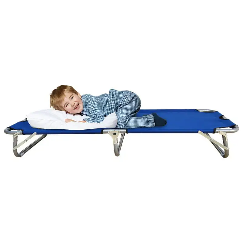 

Junior Cot Portable Folding Travel Bed - Camping Outdoor Hiking RV or School Child Daycare - 60" Long - Includes Travel Bag