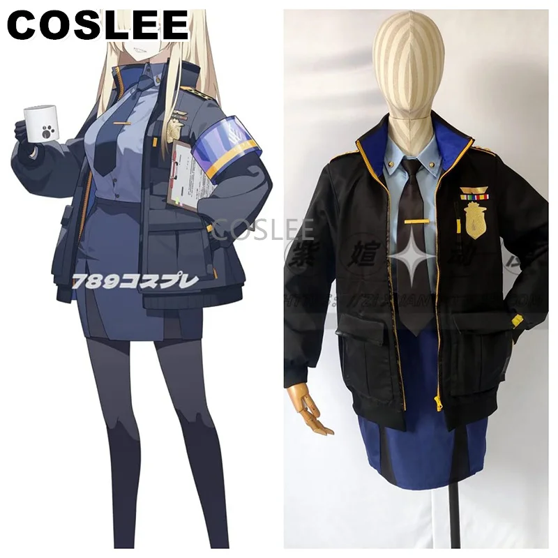 

COSLEE синий архив Ogata Kanna игровой костюм косплей костюм красивая форма Пальто Верхняя юбка Ролевая игра Хэллоуин наряд для женщин Новинка