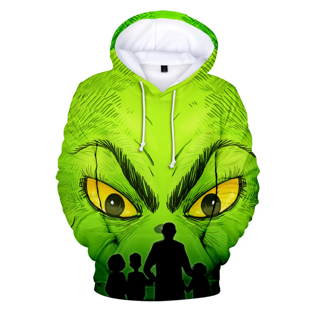 

Harajuku Anime Green Haired Grinch 3D printed Hoodies Sweatshirts Men/Women Comfortable Sweatshirt Adult/Child Casual Pullovers