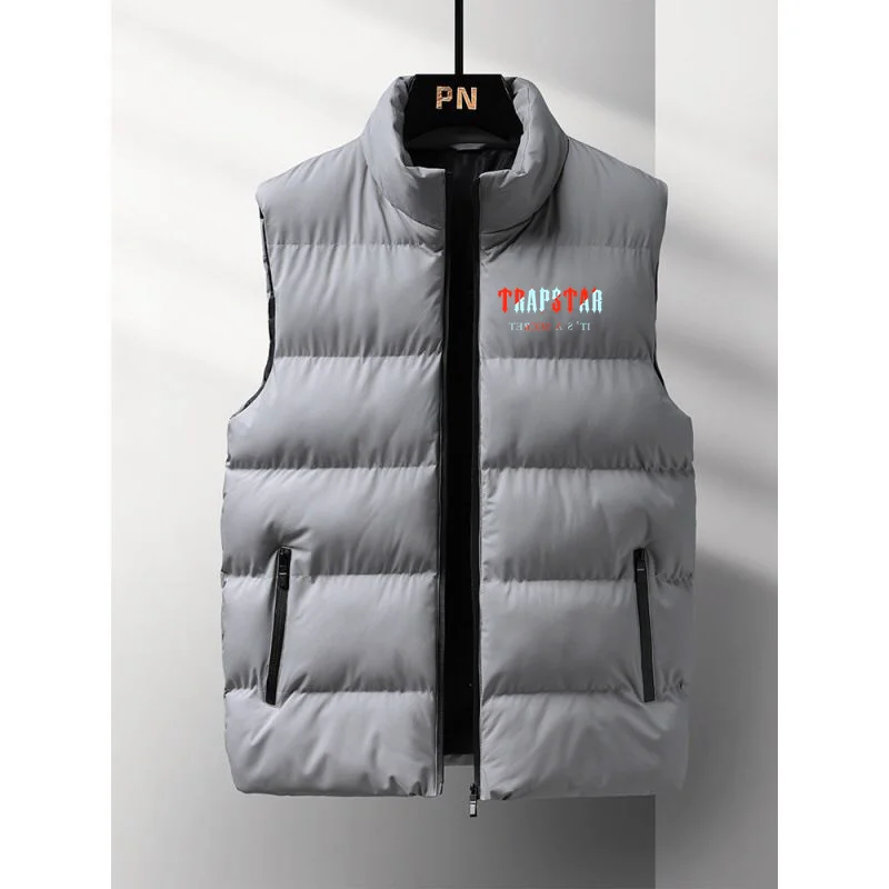 2022 Autumn Winter Men's Down Vest Brand Simple And Thickened Men's Down Jacket Fashionable Casual Warm Men's Coat