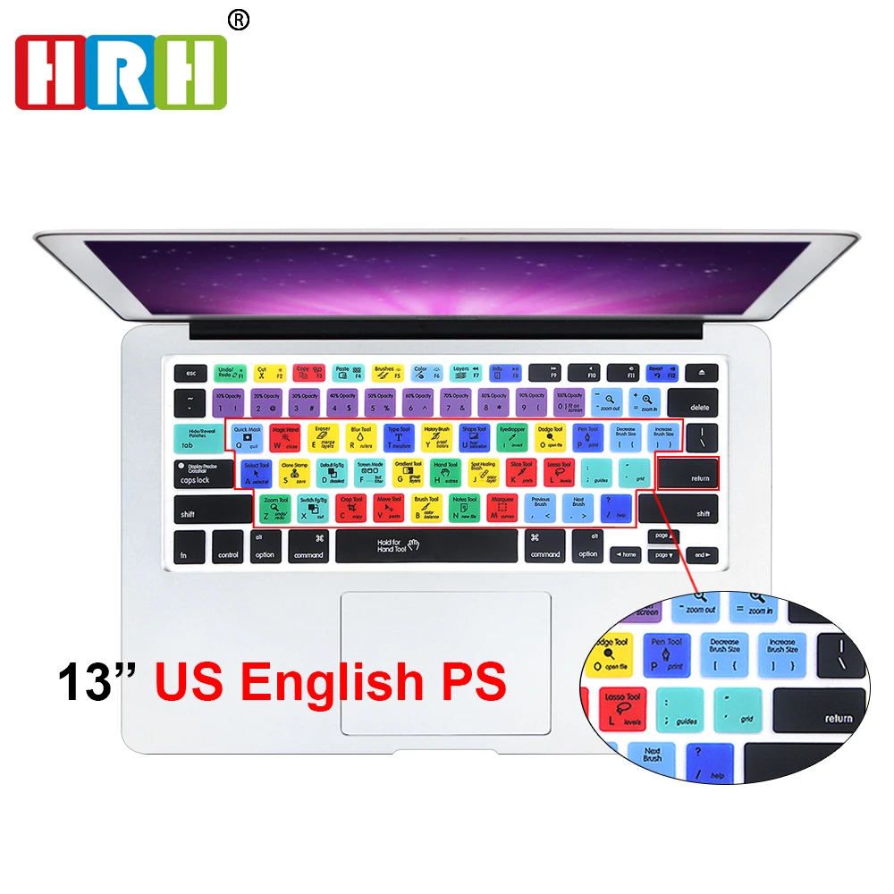 

Силиконовый чехол для клавиатуры для Macbook Air Pro, 13 дюймов, 15 дюймов, 17 дюймов, до 2016 г.