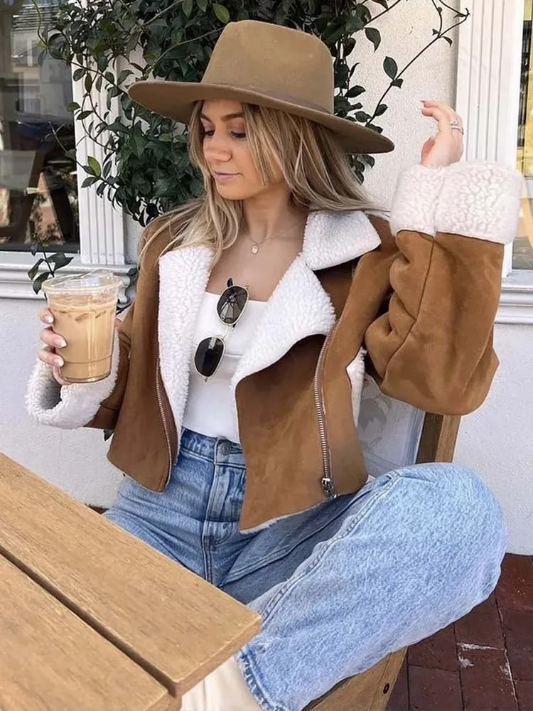 

Женская флисовая куртка с длинным рукавом, на осень/зиму