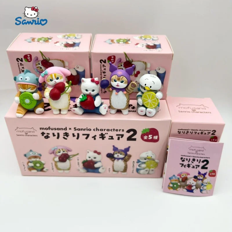 Kitan Club Mofusand X Sanrio персонаж кукла Kouromi Twist Egg Hello Kitty ПВХ фигурки настольный орнамент