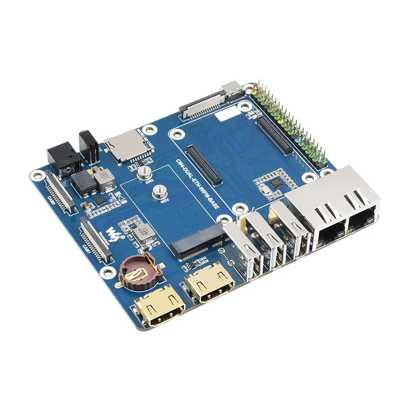 WIFI6 двойная основная плата ETH/мини-компьютер разработан для компьютера Raspberry Pi 4