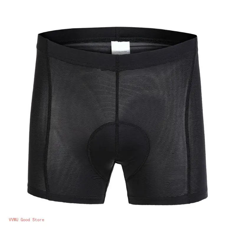 

Mens 3D Gel Padded MTB Bike Underwear Anti-Shock Cycling Compression Shorts Quick Dry Brethable Mesh Stripes Underpants