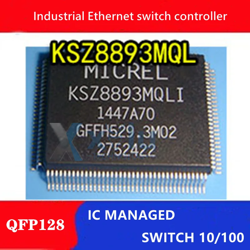 

KSZ8893MQLI [IC MANAGED SWITCH 10/100 128PQFP] Ethernet controller chip