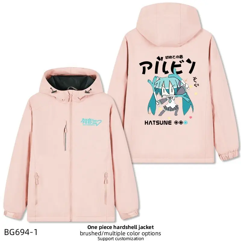 S-Xxxxl аниме Хацунэ Мику куртка мультфильм милые мужчины и женщины утепленное