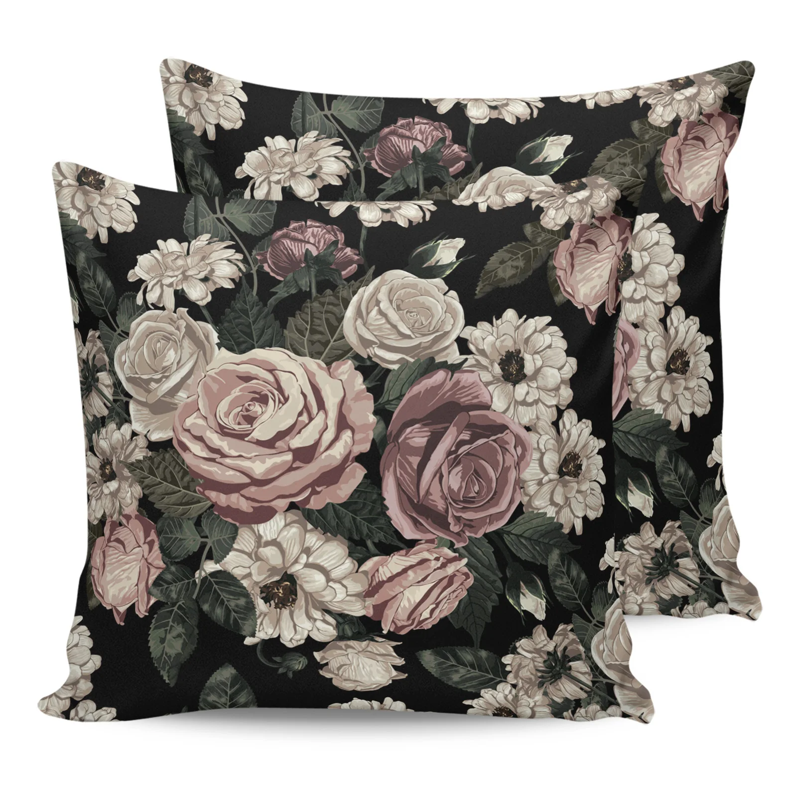 

2PC Pillowcase Plant Flowers Green Leaves Sofa Cushion Cover Bedding Dakimakura Pillow Cover House Home Decorative Pillow Cases