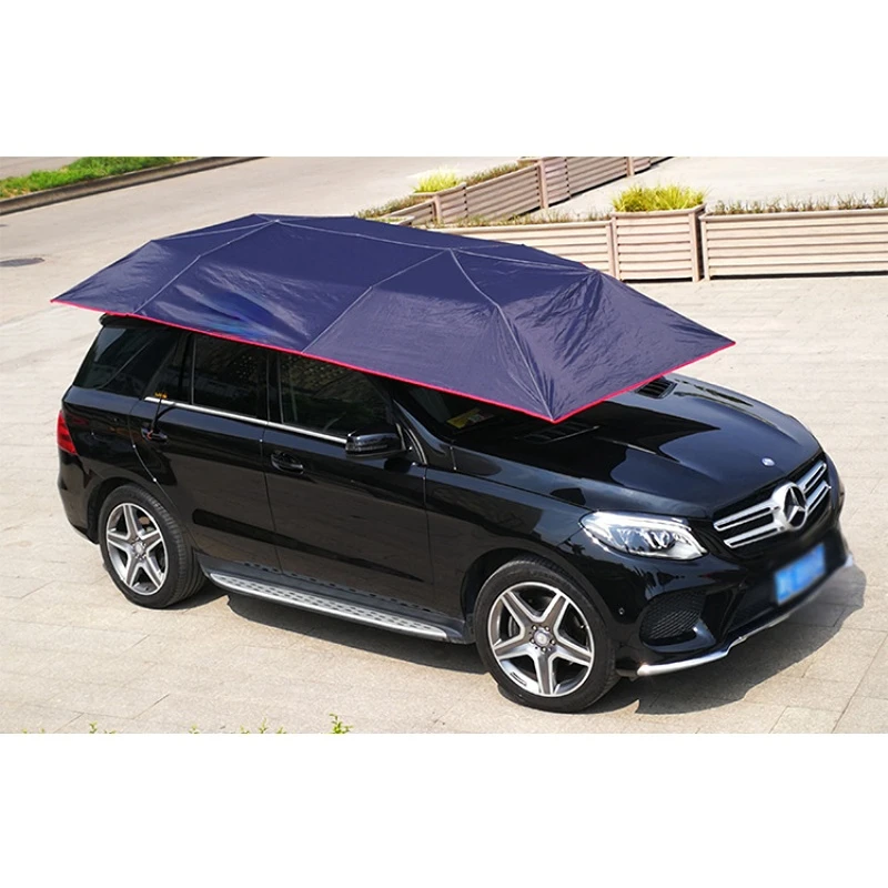 

Semi-automatic Car Sunshade Removable Outdoor Camping Parasol Sun Protection Cover Car Protected Clothing Cover Car Umbrella