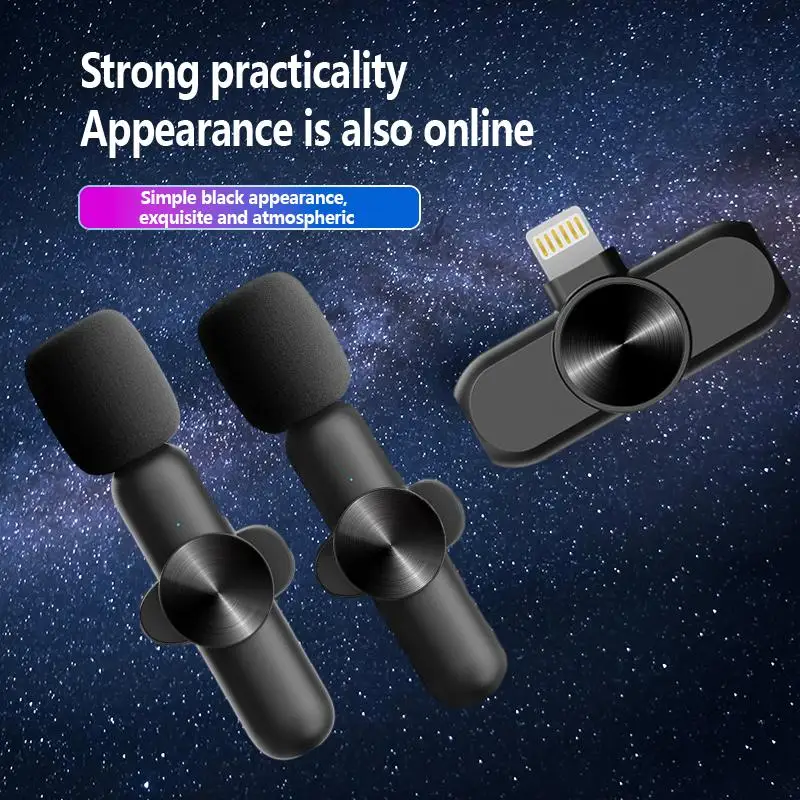 

Experience High-Quality Live Sound with Our 24g Wireless Lapel Microphone - Perfect for Mobile K Song and Noise Reduction