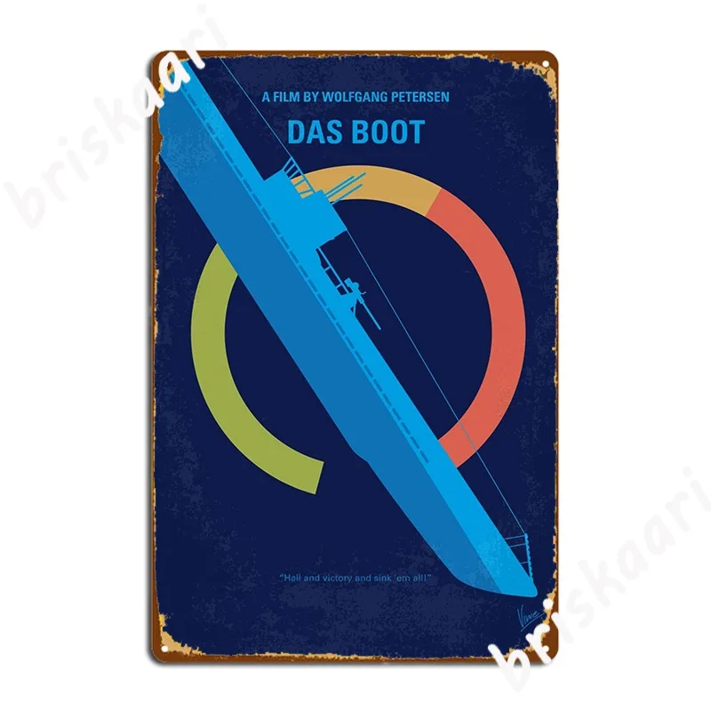 

Металлический плакат Das Boot, украшение для гаража, клуба, домашвечерние, дизайнерский оловянный плакат