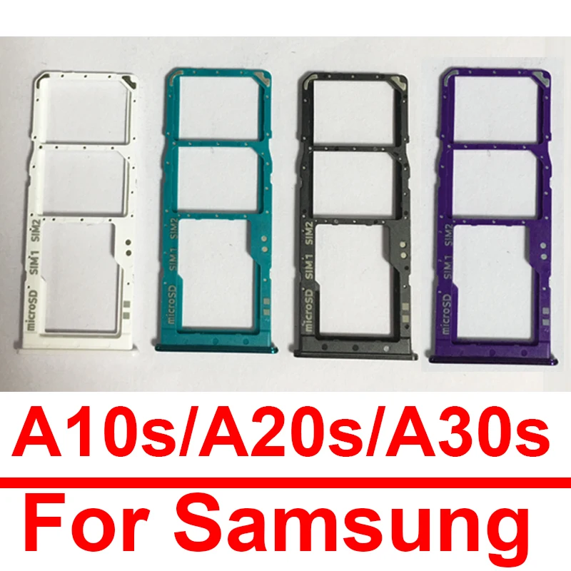 

Sim Card Tray Holder For Samsung A10s A107F A20s A207F A30S A307F Micro SD Reader Sim Card Slot Flex Cable Replacement Parts