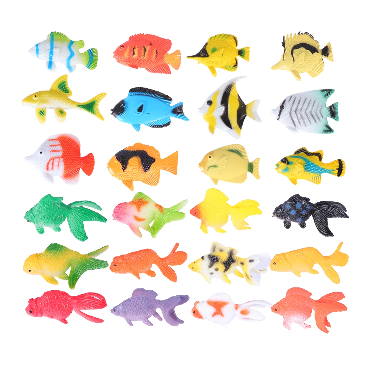 

Fishfigures Tropicalmini Kids Artificial Figurines Model Tiny Fake Seamoving Goldfish Little Vivid