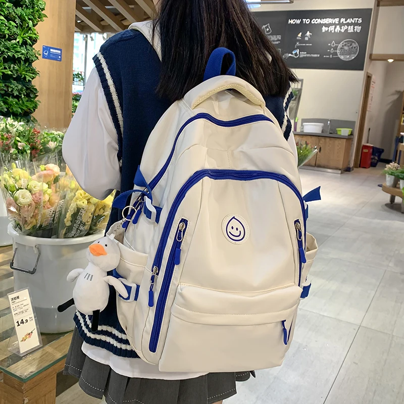 

Школьный ранец для женщин, Простой повседневный рюкзак для учеников старших классов, ранцы для студентов колледжа