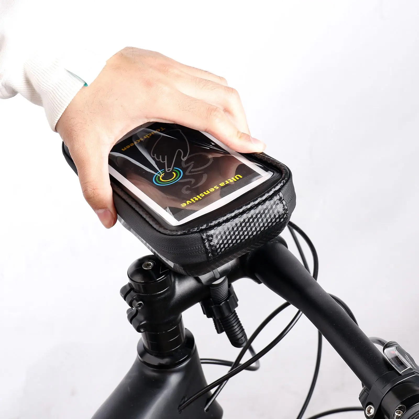 

Phone Holder Case Bike Front Bag Bicycle Frame Bag Bike Accessories Cycling Equipment Front Top Tube Bag MTB Bike