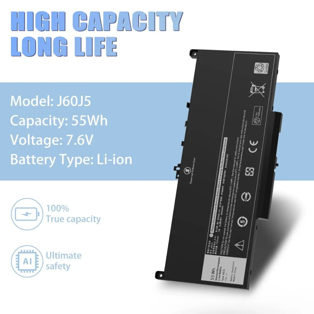 Аккумулятор E7470 E7270 J60J5 для ноутбука Dell Latitude 7470 7270 аккумулятор MC34Y R1V85 1W2Y2 0MC34Y 242WD GG4FM