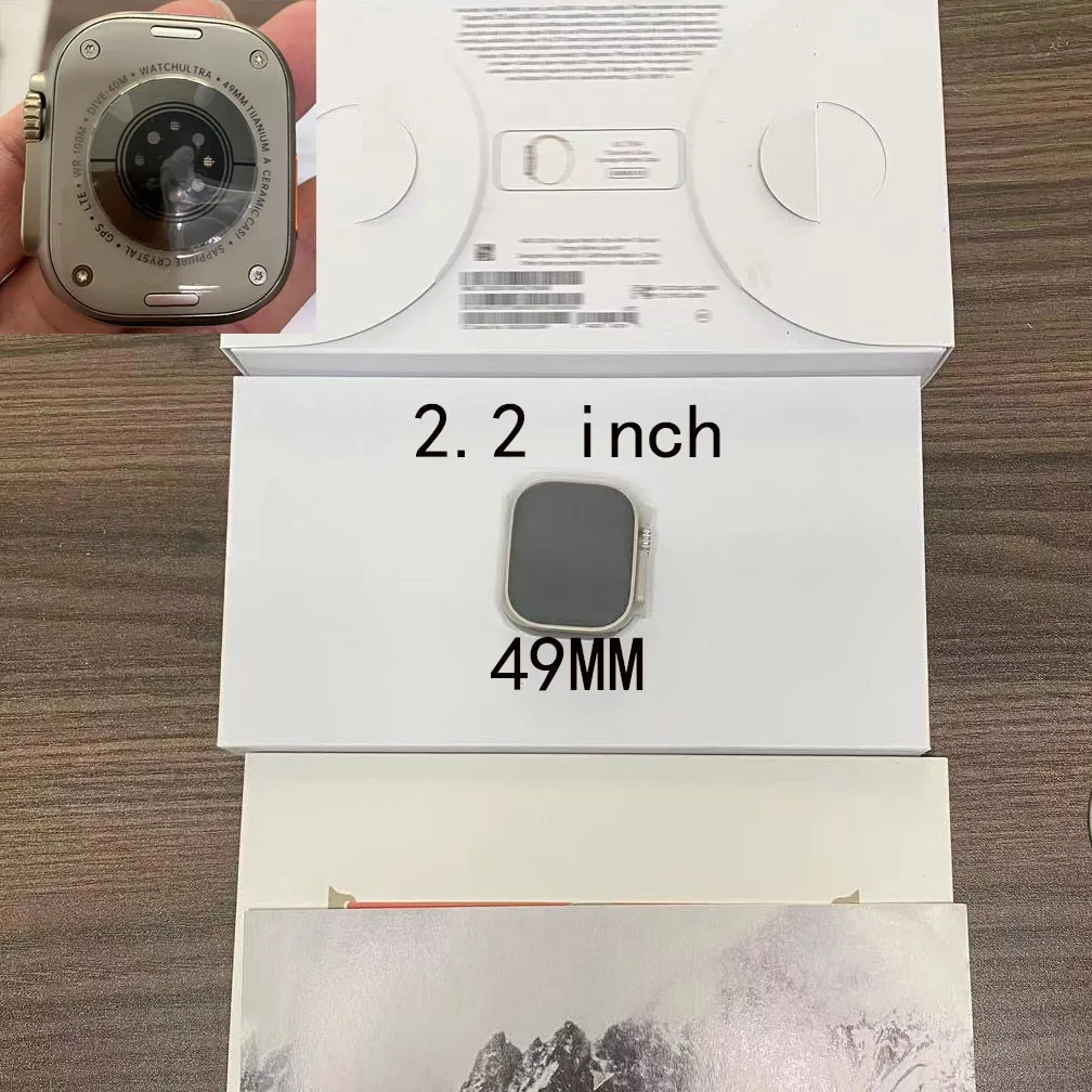 

Ultra Max Smart Watch Series 8 49mm Titanium Alloy 2.08" Retina Screen BT Call NFC ECG IP68 Waterproof Smartwatch Men PK ZD8