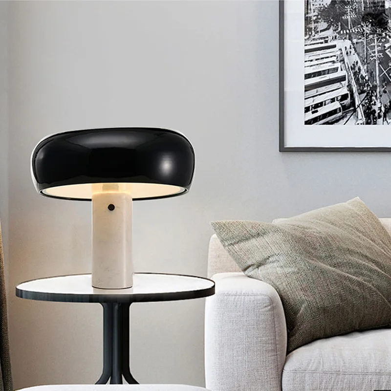 Современная декоративная настольная мраморная лампа Snoopy Mushroom для офиса отеля
