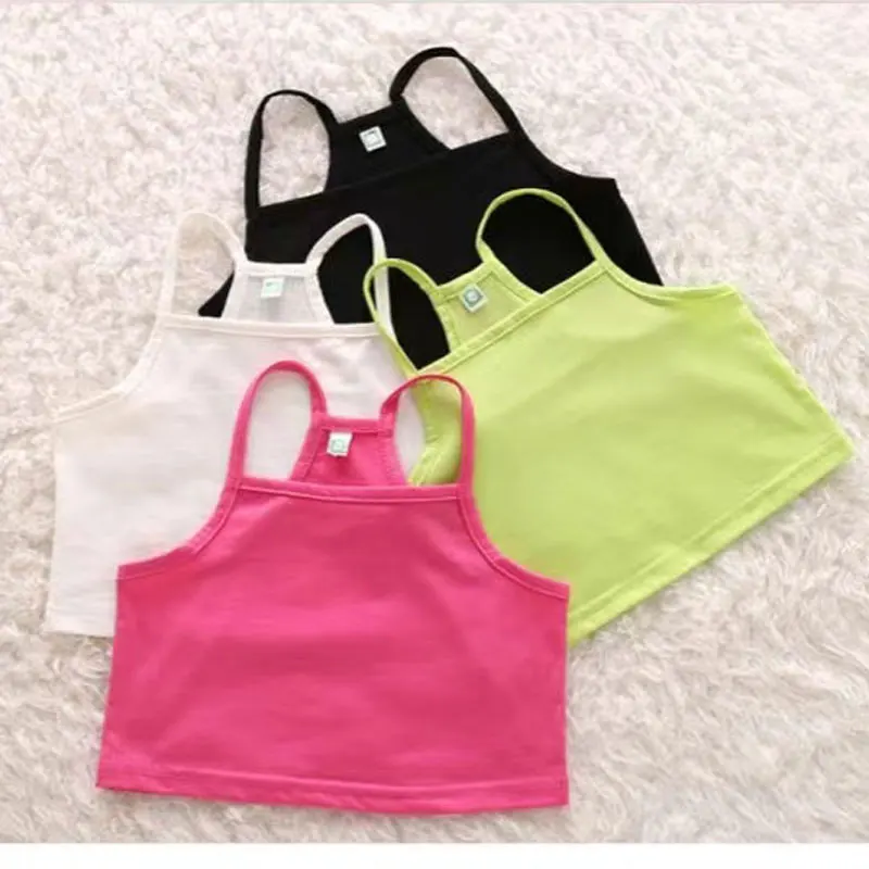 V-TREE Girls Tank Tops COTTON Girls Camisole Child Singlet for Girls Candy Color Girls Undershirt Kids Underwear Model (art.: 79dd9f31c) - 79dd9f31c