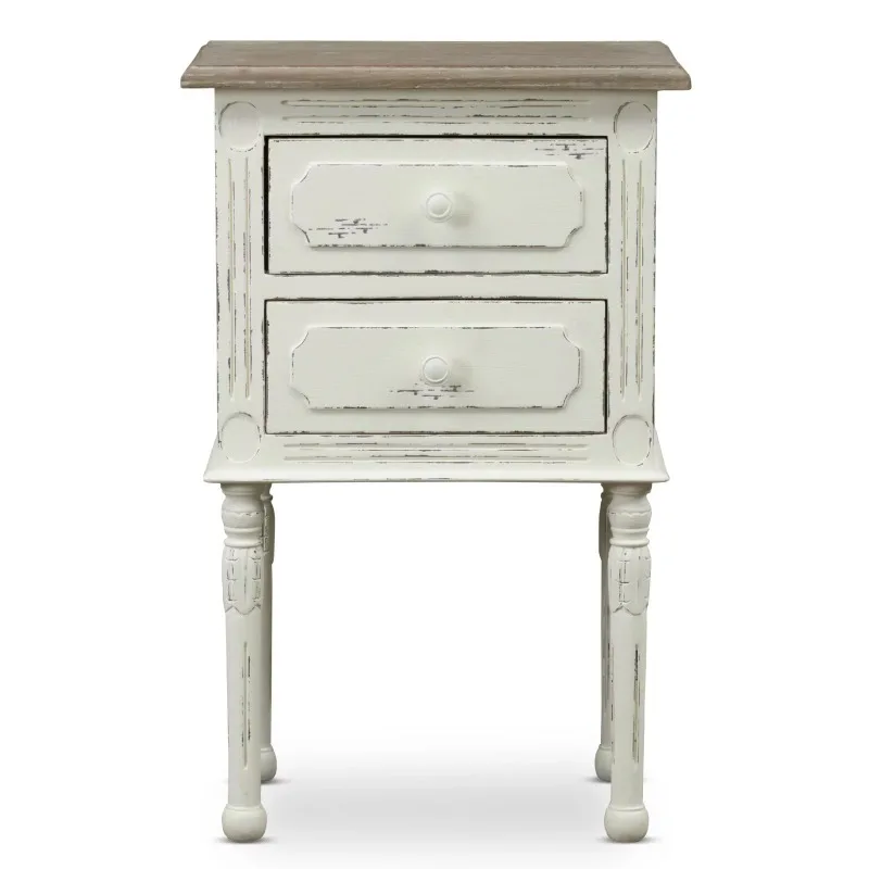 

Baxton Studio Anjou 2 Drawer Nightstand