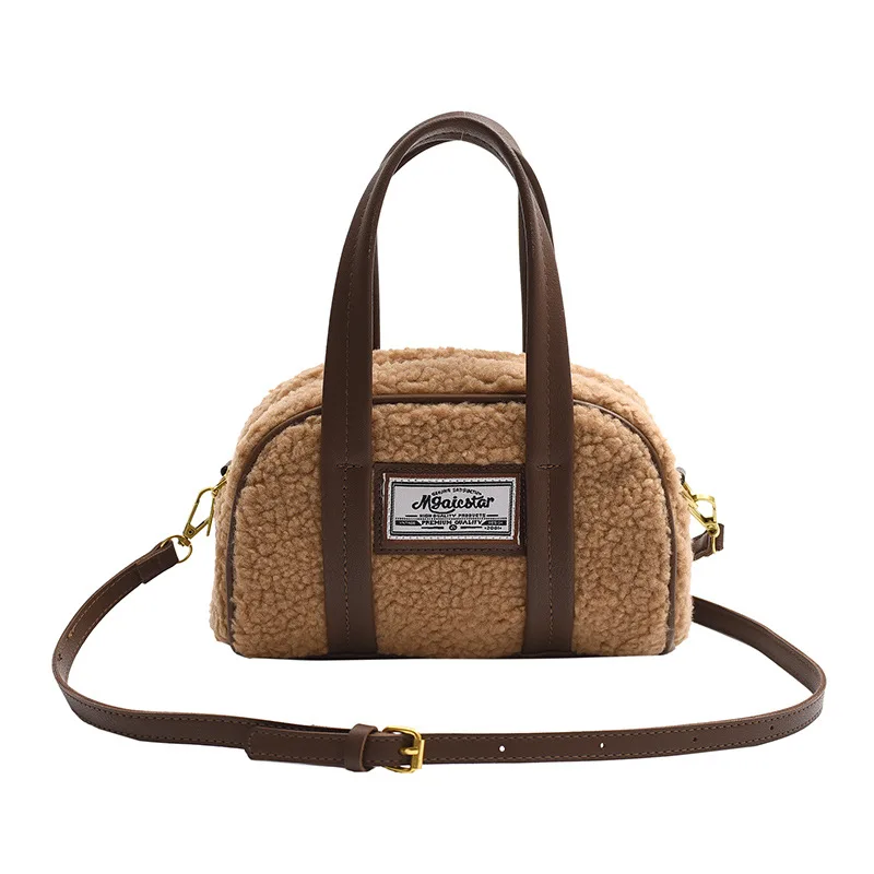 Плюшевая женская сумка с дизайном меньшинств новинка 2023 для боулинга через плечо