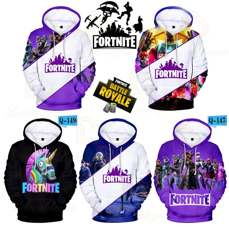 

Women and Men Fortnite Kids Hoodie Victory Hero Children's Wear Battle Royale 3d Swearshirt Boys Girls Tops Hoodies Baby Clothes