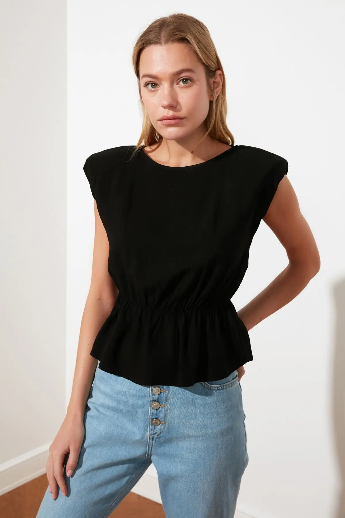 

Trendyol Shirred Bluz TWOSS21BZ1089