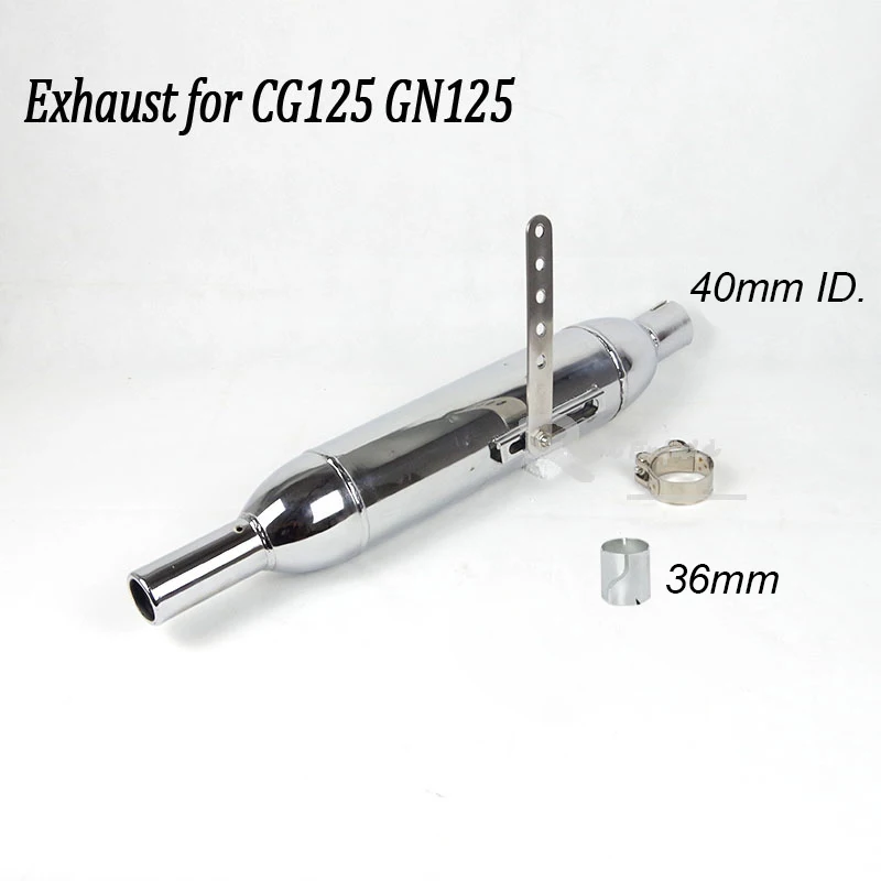 36мм 40мм Классический мотоцикл Мотоцикл Винтажный Выхлоп Ретро Электропокрытие Краска Escape Moto для Yamaha XS400 XJR1300 CB40 on.